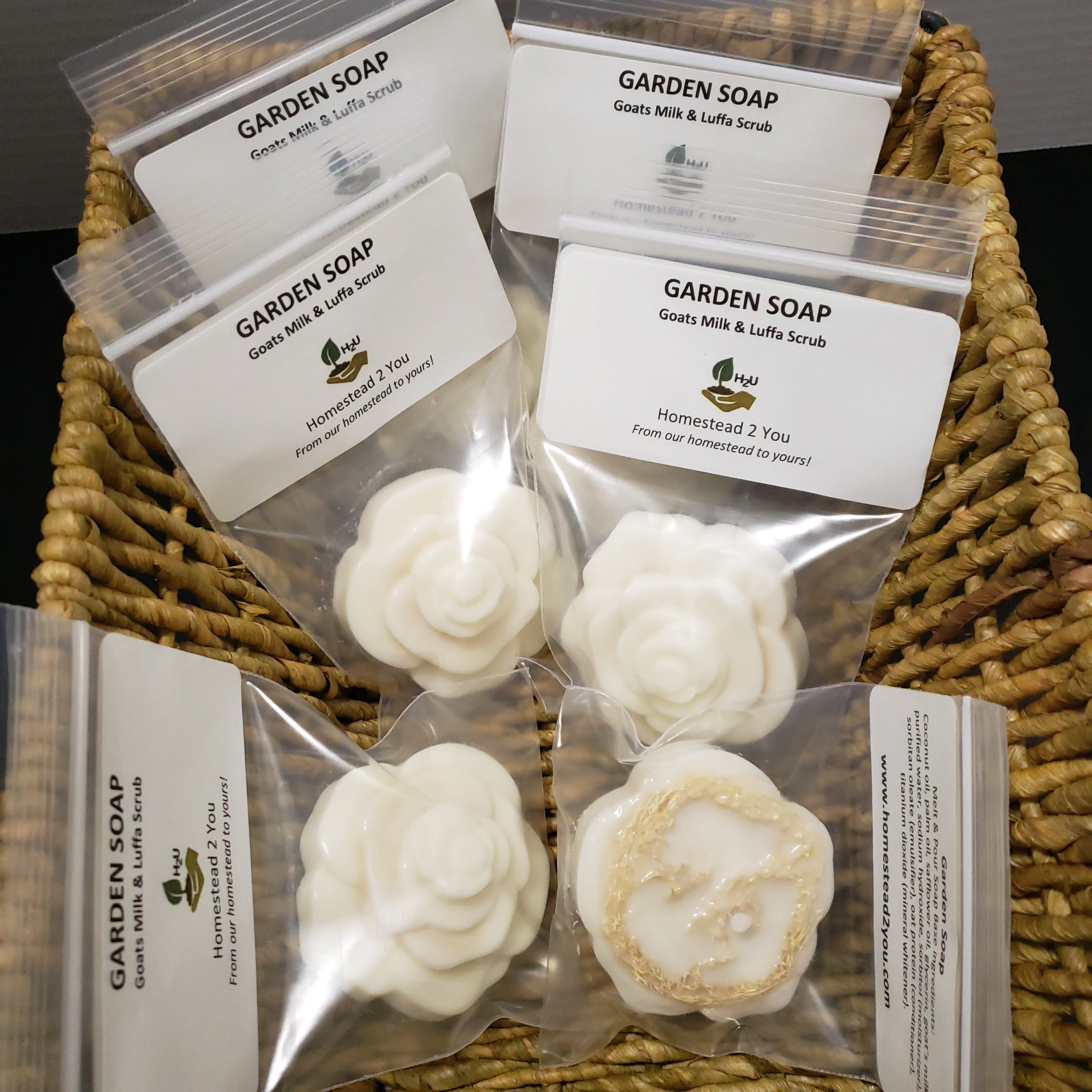garden soap basket Loufa Soap